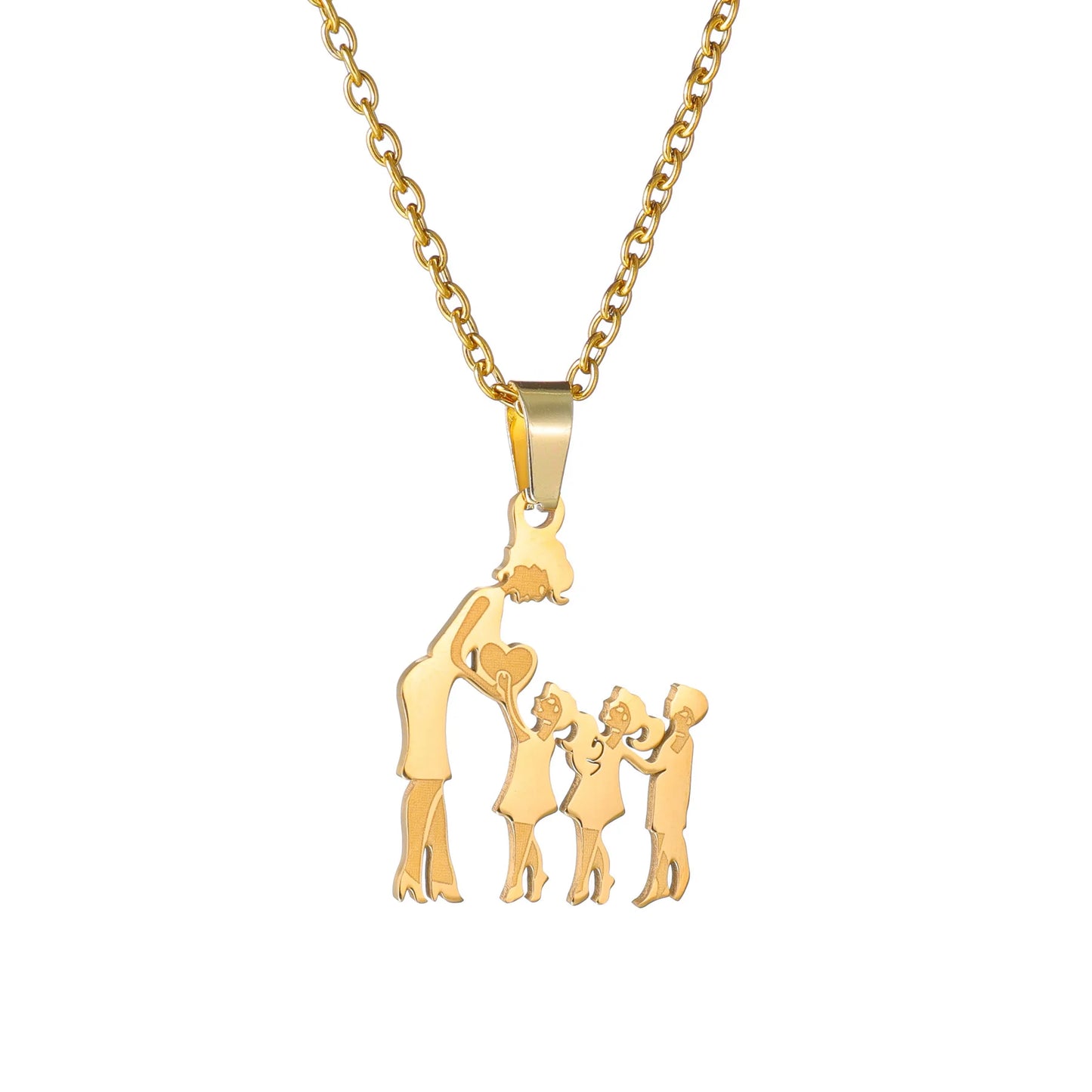 Children (Girls and Boys) Stainless Steel Family Necklaces