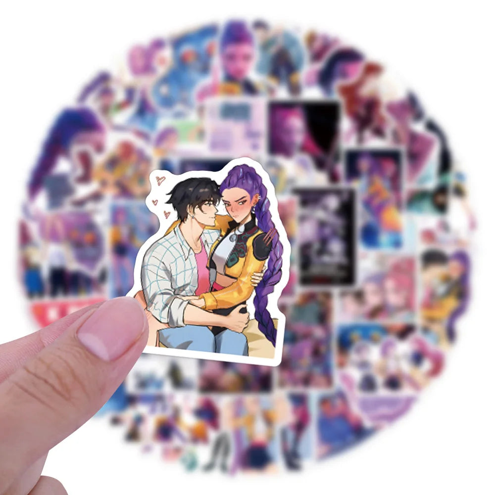 KPop Demon Hunters Stickers 55Pcs Anime