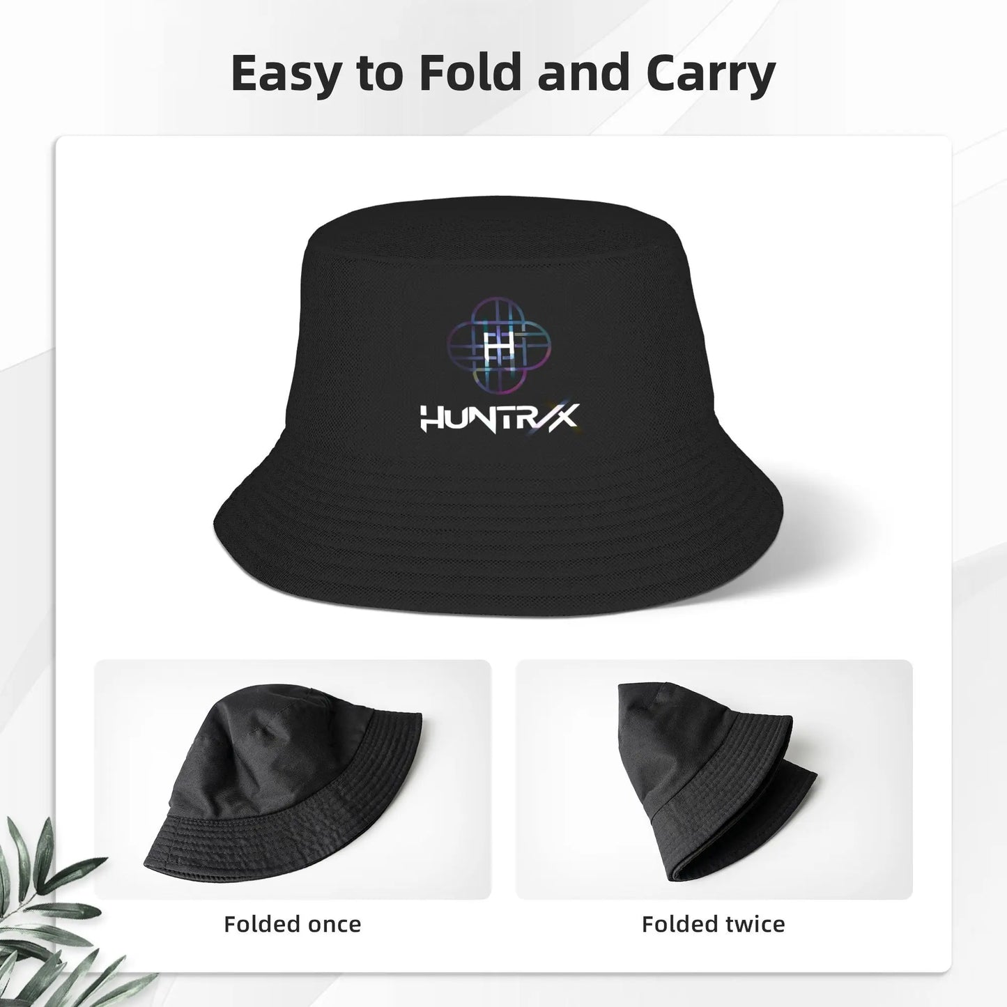 Huntrix KPop Demon Hunters Logo Bucket Hat