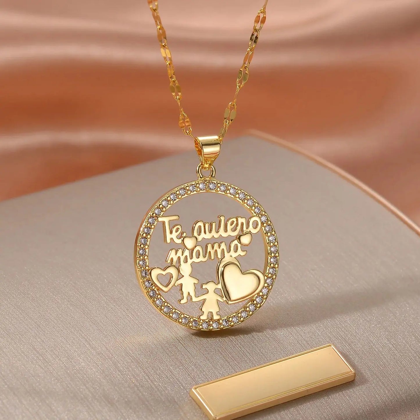 Children (Girls and Boys) Stainless Steel Family Necklaces