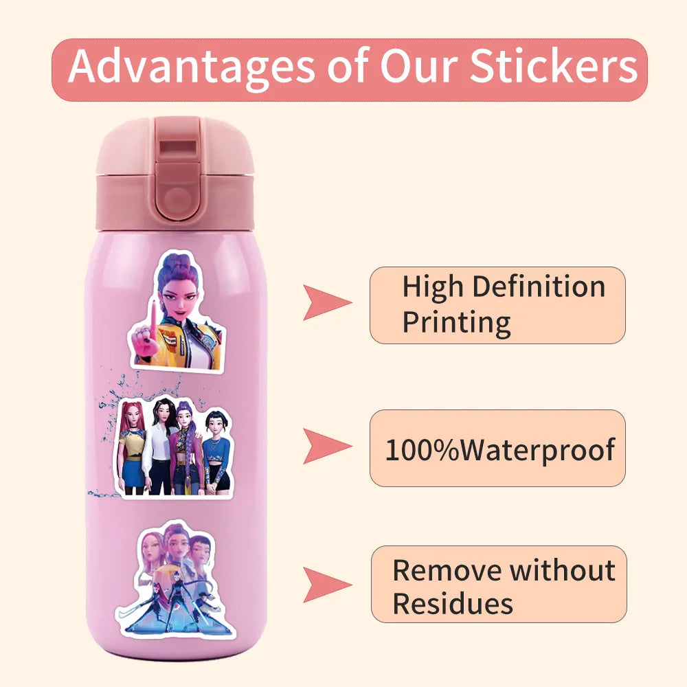 KPop Demon Hunters Stickers 55Pcs Anime