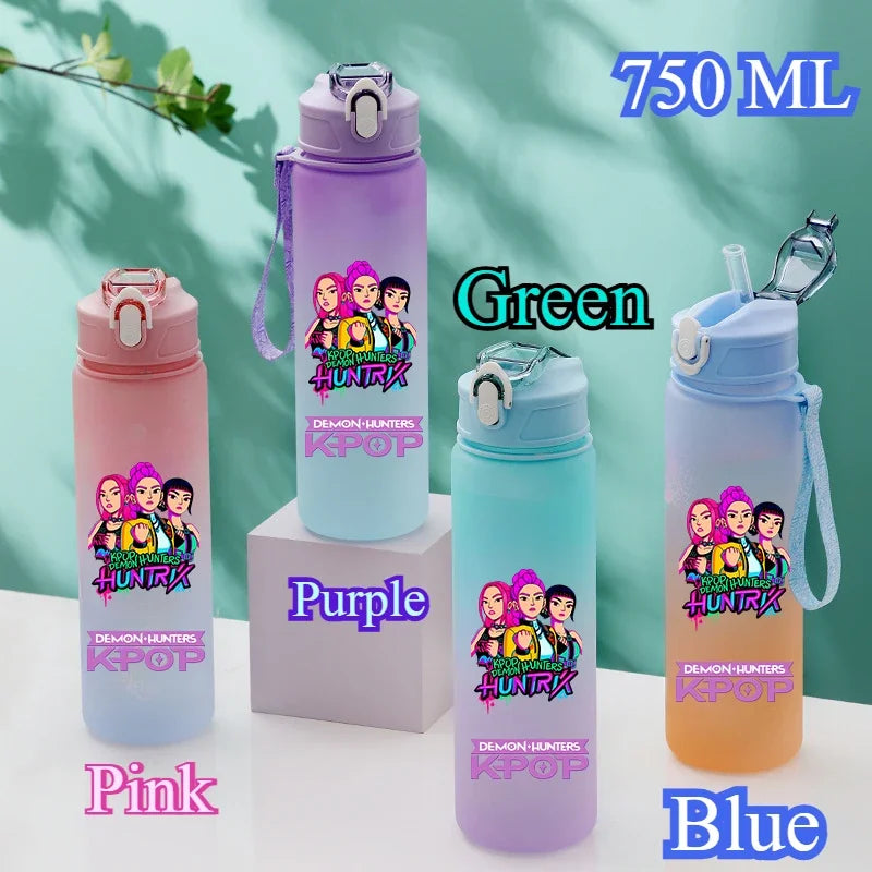 KPop Demon Hunters HUNTR/X Rumi Mira Zoey Water Bottle