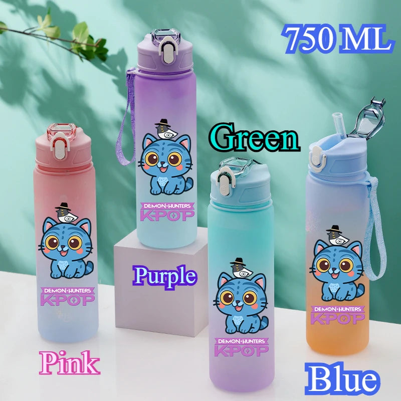 KPop Demon Hunters HUNTR/X Rumi Mira Zoey Water Bottle