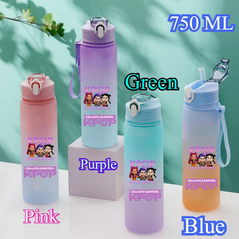 KPop Demon Hunters HUNTR/X Rumi Mira Zoey Water Bottle