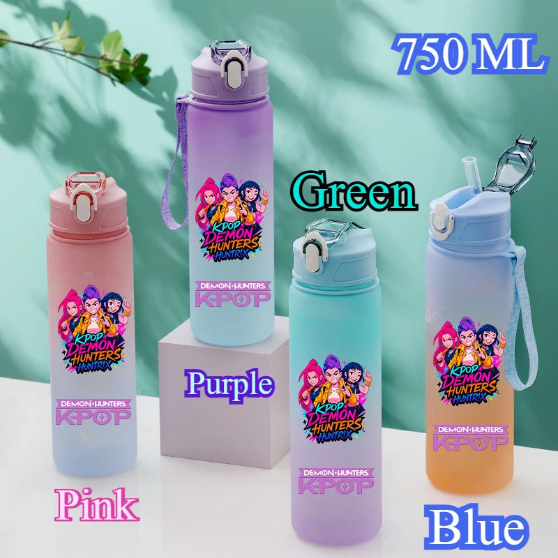 KPop Demon Hunters HUNTR/X Rumi Mira Zoey Water Bottle
