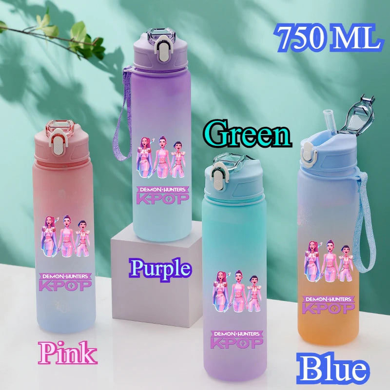 KPop Demon Hunters HUNTR/X Rumi Mira Zoey Water Bottle