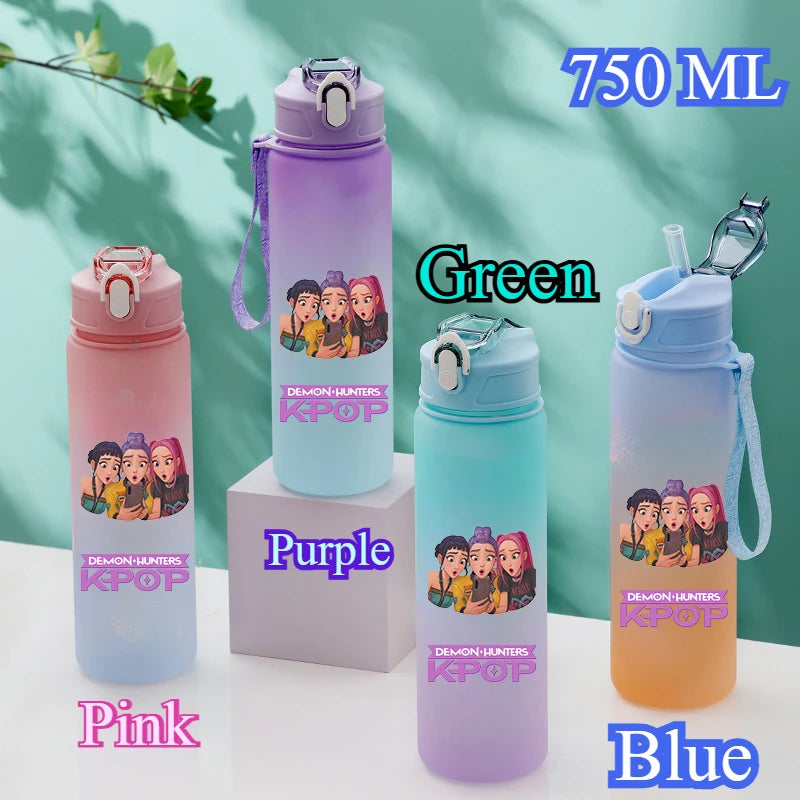 KPop Demon Hunters HUNTR/X Rumi Mira Zoey Water Bottle