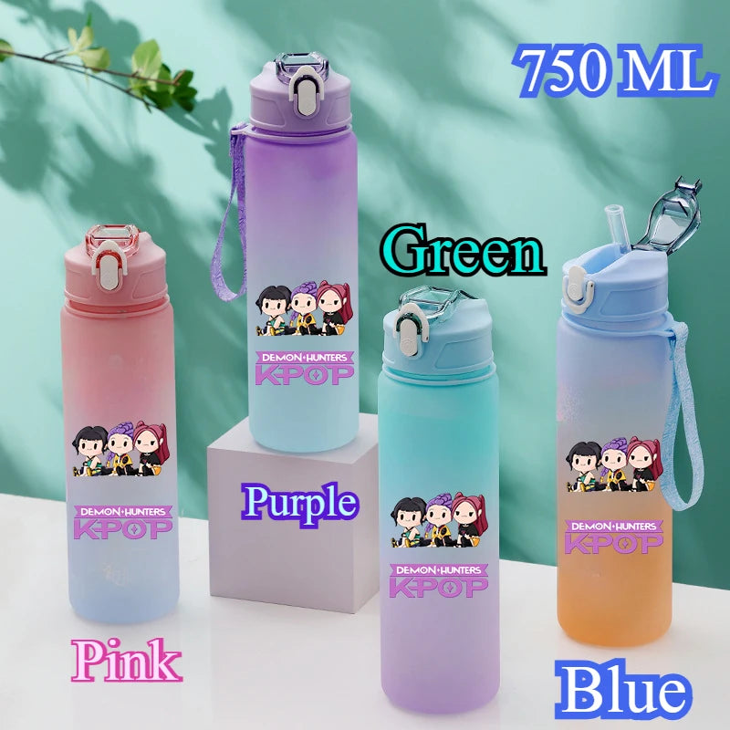 KPop Demon Hunters HUNTR/X Rumi Mira Zoey Water Bottle