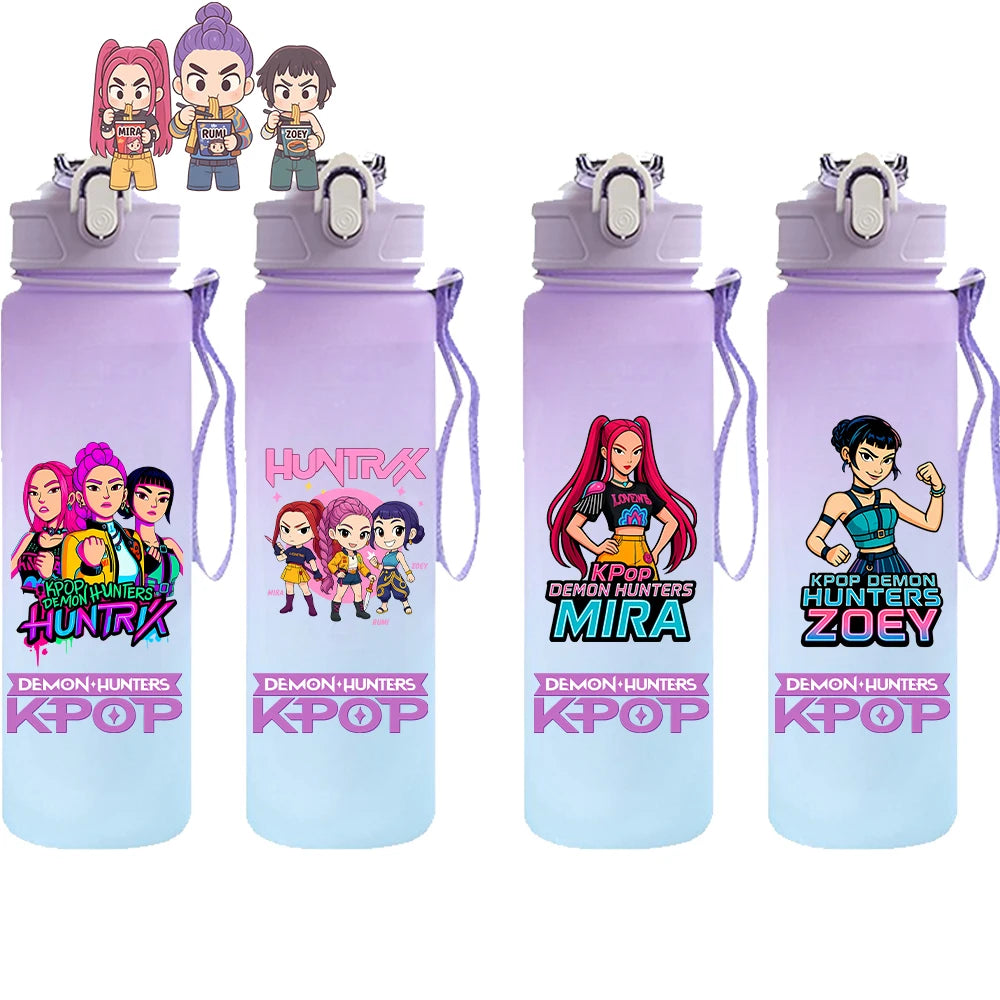 KPop Demon Hunters HUNTR/X Rumi Mira Zoey Water Bottle