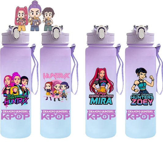 KPop Demon Hunters HUNTR/X Rumi Mira Zoey Water Bottle