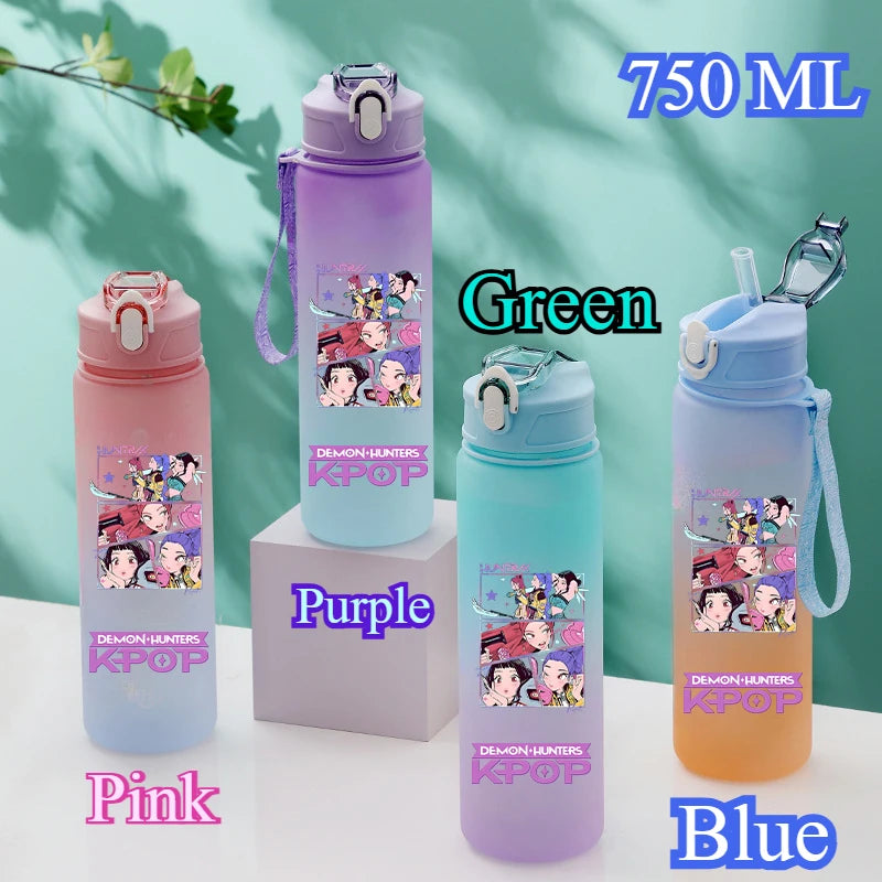 KPop Demon Hunters HUNTR/X Rumi Mira Zoey Water Bottle