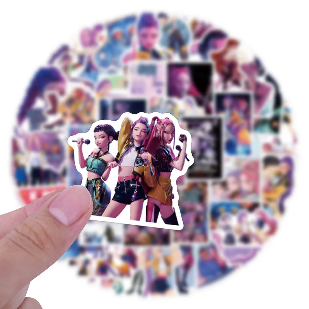 KPop Demon Hunters Stickers 55Pcs Anime