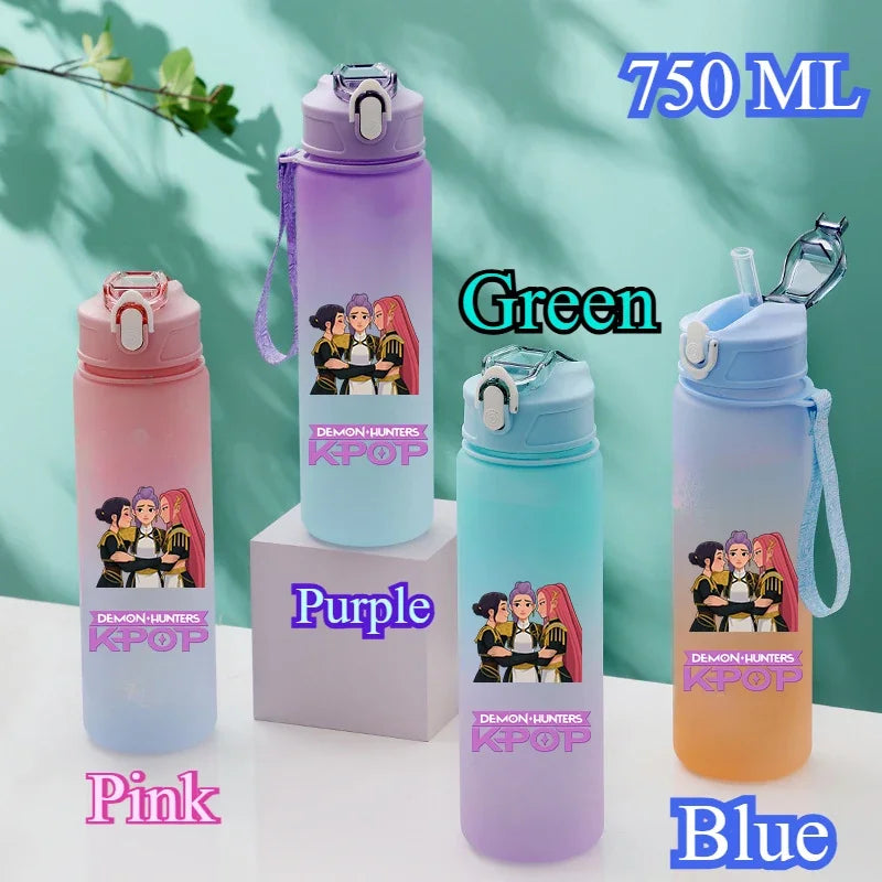 KPop Demon Hunters HUNTR/X Rumi Mira Zoey Water Bottle