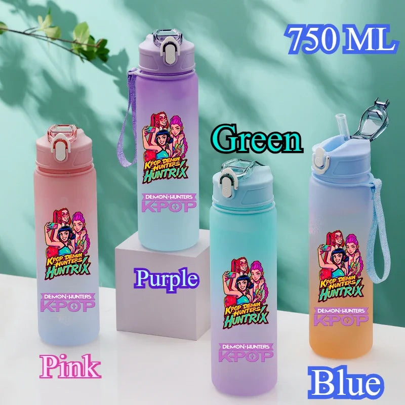 KPop Demon Hunters HUNTR/X Rumi Mira Zoey Water Bottle