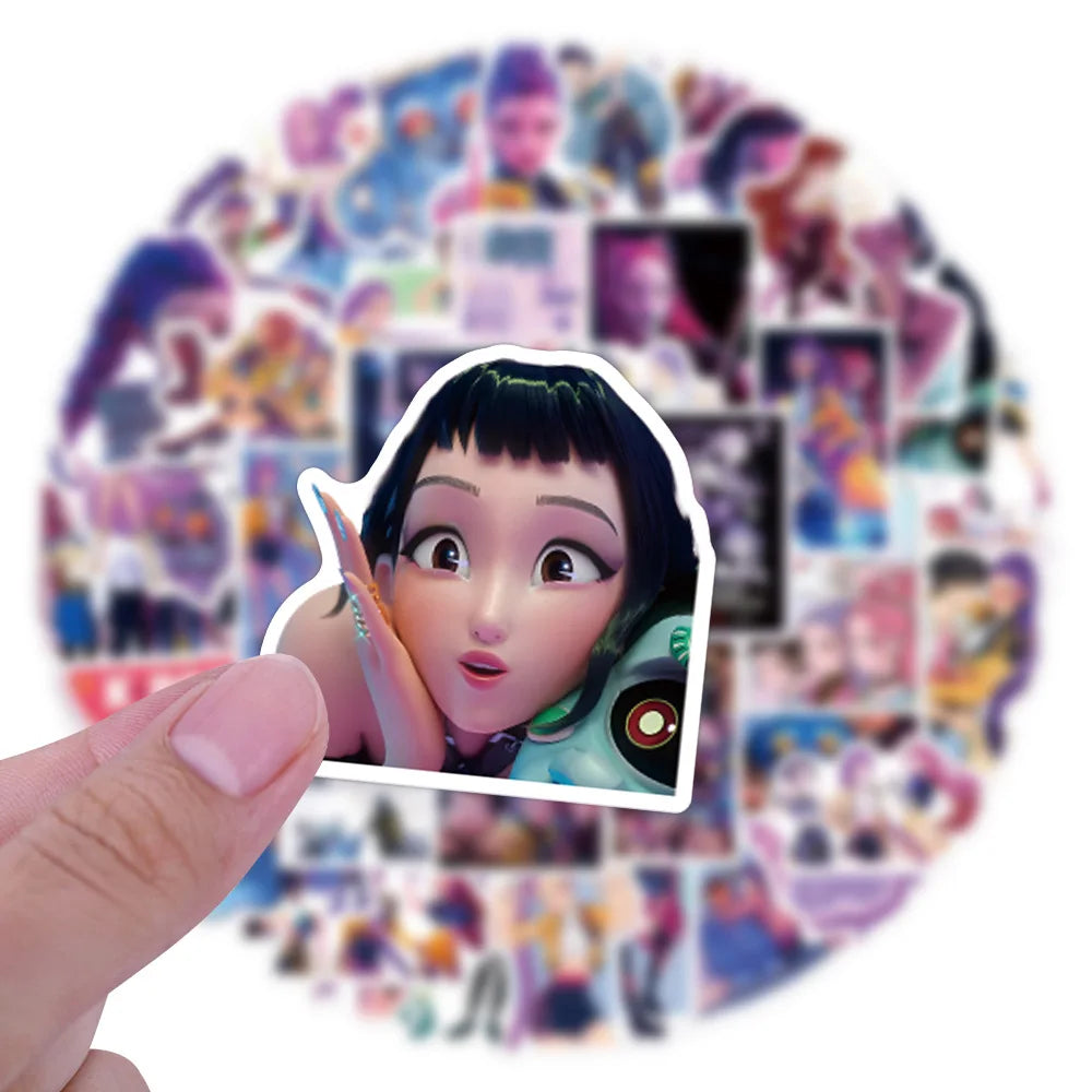 KPop Demon Hunters Stickers 55Pcs Anime