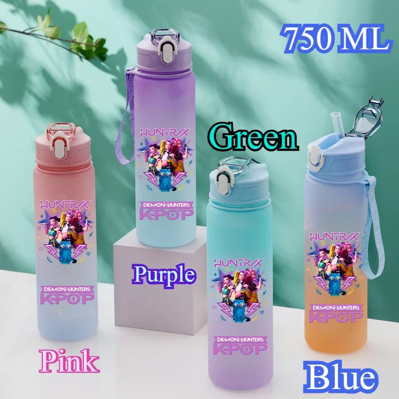 KPop Demon Hunters HUNTR/X Rumi Mira Zoey Water Bottle