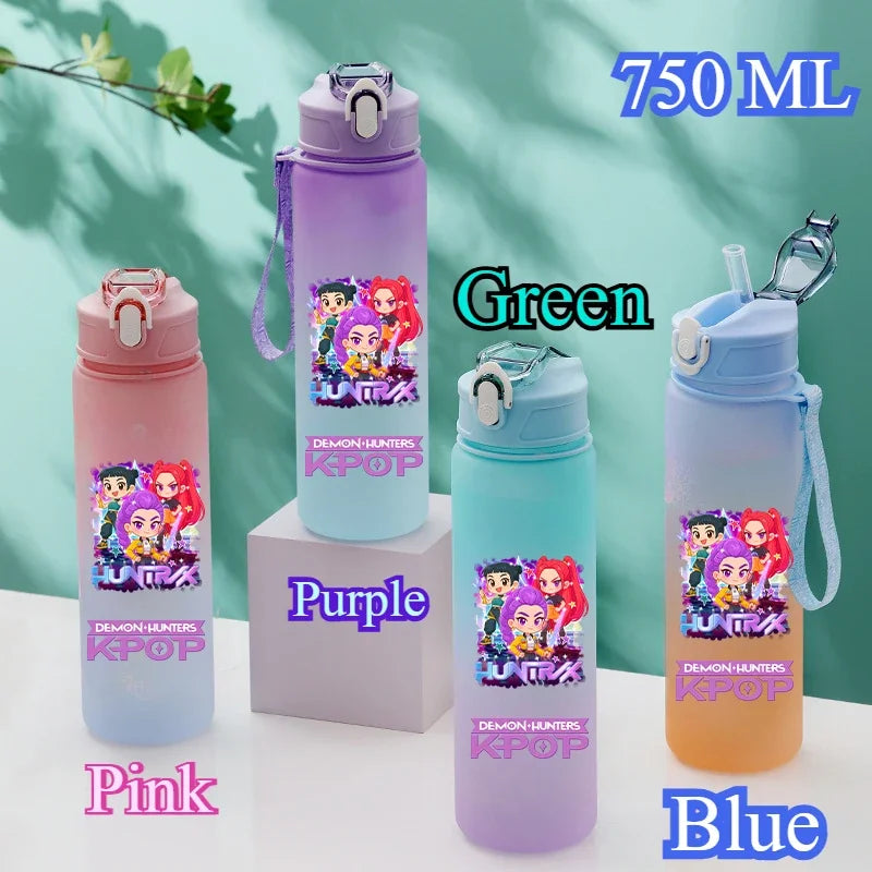 KPop Demon Hunters HUNTR/X Rumi Mira Zoey Water Bottle