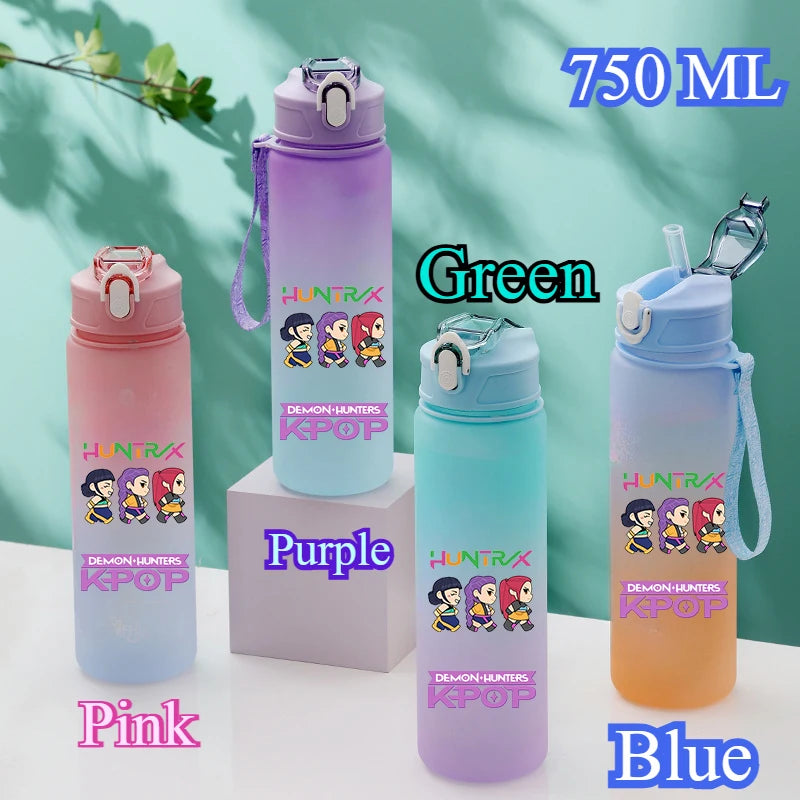 KPop Demon Hunters HUNTR/X Rumi Mira Zoey Water Bottle
