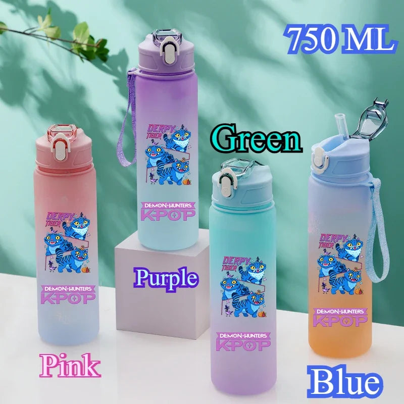 KPop Demon Hunters HUNTR/X Rumi Mira Zoey Water Bottle