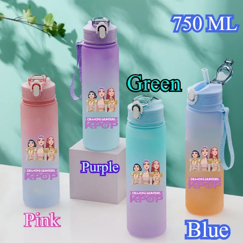 KPop Demon Hunters HUNTR/X Rumi Mira Zoey Water Bottle