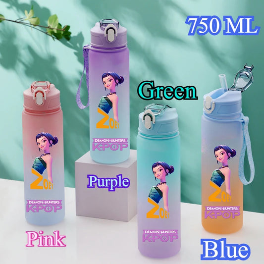 KPop Demon Hunters HUNTR/X Rumi Mira Zoey Water Bottle