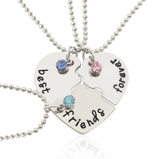3 Piece Set Best Friend Friendship Pendants