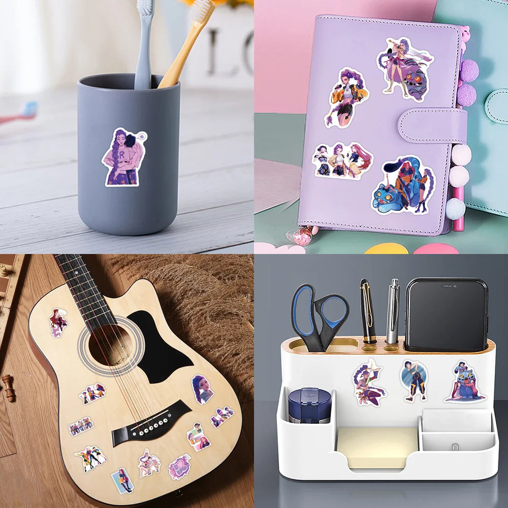KPop Demon Hunters Stickers 55Pcs Anime